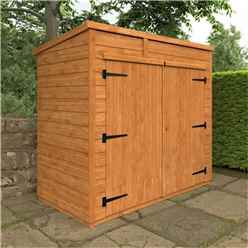 6ft X 3ft Tongue And Groove Pent Bike Shed (12mm Tongue And Groove Floor And Pent Roof)