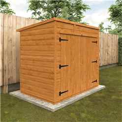 6ft X 4ft Tongue And Groove Pent Bike Shed (12mm Tongue And Groove Floor And Pent Roof)