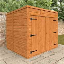 6ft X 5ft Tongue And Groove Pent Bike Shed (12mm Tongue And Groove Floor And Pent Roof)