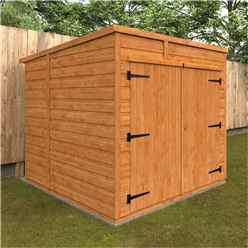 6ft X 6ft Tongue And Groove Pent Bike Shed (12mm Tongue And Groove Floor And Pent Roof)