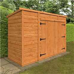 8ft X 3ft Tongue And Groove Pent Bike Shed (12mm Tongue And Groove Floor And Pent Roof)