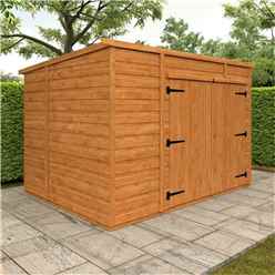 8ft X 6ft Tongue And Groove Pent Bike Shed (12mm Tongue And Groove Floor And Pent Roof)