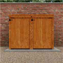 Double Bin Store (12mm Tongue And Groove Floor And Pent Roof)