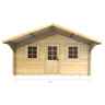 13 X 13 Log Cabin (2073) - Double Glazing (34mm Wall Thickness)