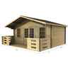 5m X 3m (16ft X 10ft) Log Cabin (2089) - Double Glazing (34mm Wall Thickness)