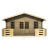 5m X 3m (16ft X 10ft) Log Cabin (2087) - Double Glazing (34mm Wall Thickness)