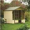 7 x 7 Deluxe Summerhouse (12mm Tongue and Groove Floor and Roof)