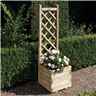 Deluxe Square Planter And Lattice