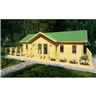 8.5m X 4.5m (28 X 15) Log Cabin (2127) - Double Glazing (44mm Wall Thickness)