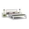 Stone White Finish Shaker Style Low Foot End Bed - King 5ft