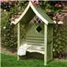 4'1" x 2'1" Wooden Lattice Seat Arbour
