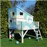 6 x 6 Wooden Command Post Tower Playhouse - Single Door - 5 Windows - 12mm Wall Thickness
