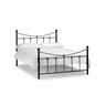 Black & Antique Gold High End Metal Bed Frame - Double 4ft 6