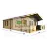 5.0m x 7.0m (16 x 23) Log Cabin (2097) - Double Glazing (44mm Wall Thickness)