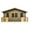 5m x 3m (16 x 10) Log Cabin (2087) - Double Glazing (70mm Wall Thickness)