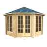 3.5m x 3.5m (12 x 12) Log Cabin (2043) - Double Glazing (44mm Wall Thickness)