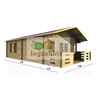 5m X 7m (16 X 23) Log Cabin (2097) - Double Glazing (70mm Wall Thickness)