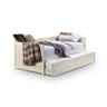 Stone White Wooden Day Bed With Underbed Trundle