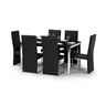 Black Glass Dining Table (160cm X 90cm)