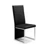 Tempo Black Faux Leather Dining Chair