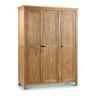 Marlborough American White Oak Wardrobe- 3 Doors (flat Pack Only*)