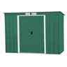 8 x 4 Value Pent Metal Shed - Green (2.63m x 1.24m)