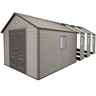 11 X 26 Duramax Plus Plastic Apex Shed With Plastic Floor  + 8 Windows (3.37m X 7.93m)