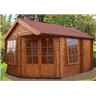 16 X 19 Log Cabin (4.74m X 5.69m) - 28mm Tongue And Groove Logs