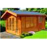 12 X 16 LOG CABIN (3.59M X 4.79M) - 28MM TONGUE AND GROOVE LOGS