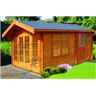 14 X 19 Log Cabin (4.19m X 5.69m) - 28mm Tongue And Groove Logs