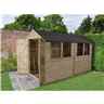 6 X 10 Apex Pressure Treated Shed + Double Doors