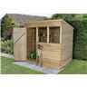 7 X 5 Pressure Treated Pent Shed