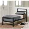 Black Square Tubular Metal Bed Frame Small Double 4ft