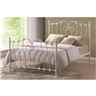Ivory Intricate Weave Metal Bed Frame Double 4ft 6