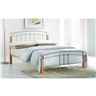 Silver Metal And Beech Bed Frame King Size 5ft