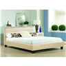 Cream Low End Faux Leather Bed Frame - King Size 5ft