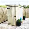 10 X 3 Pent Garden Shed - 12mm Tongue And Groove Walls - Pressure Treated - Windowless