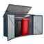 5 X 3 Double Bin Store Anthracite Grey (1.71m X 0.95m)