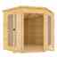 7ft X 7ft Pressure Treated Corner Tongue And Groove Summerhouse