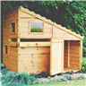 Installed 6 X 4 (1.79m X 1.19m) - Wooden Command Post Playhouse - Single Door - 5 Windows - 12mm Wall Thickness