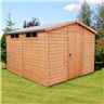 INSTALLED 10 x 10 Tongue And Groove Security Apex Garden Wooden Shed / Workshop With Single Door (12mm Tongue And Groove Floor And Roof) INSTALLATION INCLUDED 
