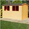 INSTALLED -12 x 8 (3.59m x 2.39m) - Tongue And Groove - Wooden Apex Workshop - 12mm Tongue And Groove Floor and Roof