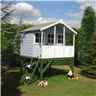 6 x 4 Wooden Stork Playhouse With Platform