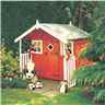 INSTALLED 6 x 4 Wooden Hobby Playhouse