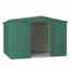 10 X 6 Apex Heritage Green Metal Shed (3.07m X 1.85m)