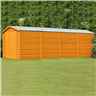 15 x 10 Windowless Dip Treated Overlap Apex Wooden Garden Shed With Double Doors