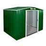 OOS - BACK JULY/AUGUST 2022 - 10 x 10 Value Apex Metal Shed - Green (3.22m x 3.02m)	