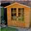 7 x 5 (1.98m x 1.61m) - Premier Wooden Summerhouse - Double Doors - 12mm T&G Walls & Floor