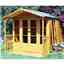 10 X 7 (2.97m X 2.05m) - Premier Wooden Summerhouse - Optional Veranda - 12mm T&g Walls - Floor - Roof