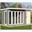 12 x 8 (3.59m x 2.39) - Premier Pent Wooden Summerhouse - 4 Windows - Double Doors - 12mm T&G Walls - Floor - Roof